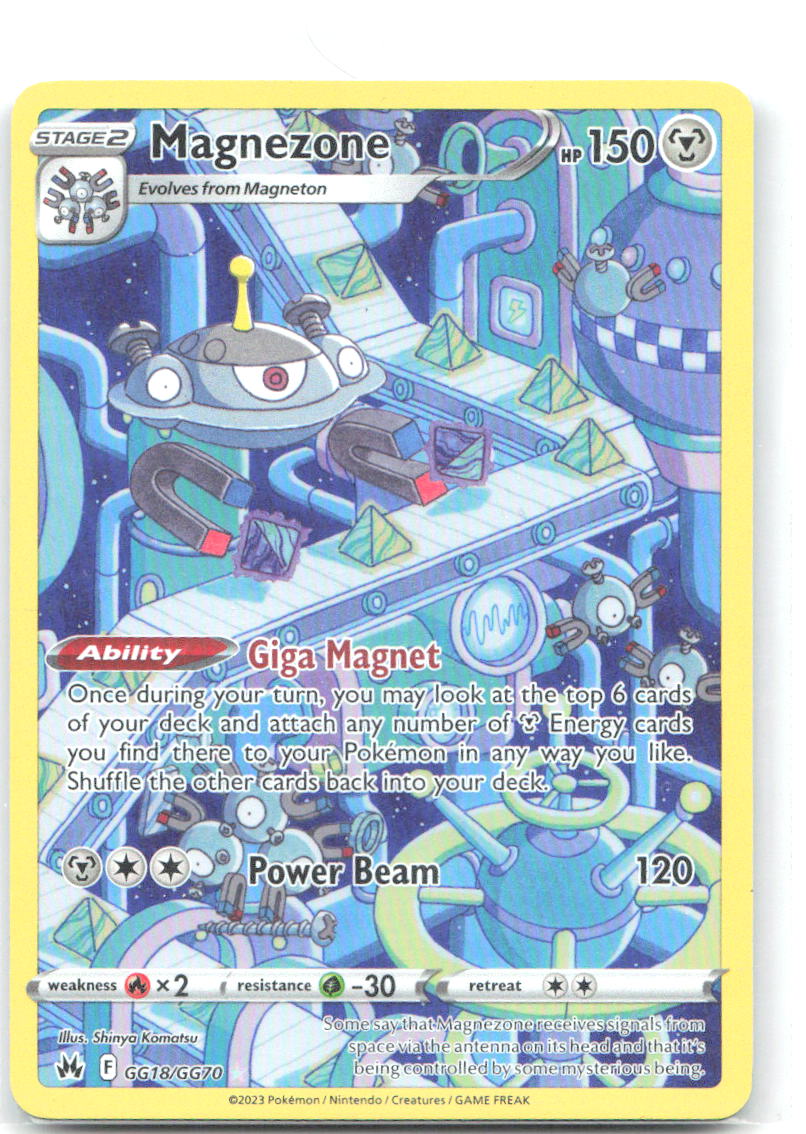 Magnezone Holo Ultra Rare SWSH: Crown Zenith: Galarian Gallery GG18/GG70 NM