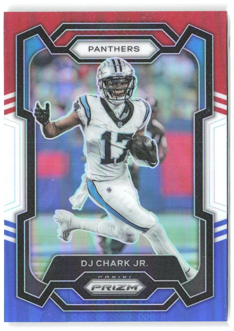 DJ Chark Jr. Panini Prizm - Red White and Blue 41 2023 Carolina Panthers