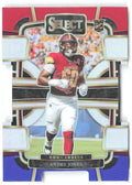 Andre Jones Select - Red and Blue Prizms Die Cuts 98 2023 Washington Commanders