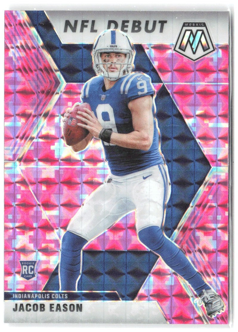 Jacob Eason Panini Mosaic - Prizm Camo Pink 280 2020 Indianapolis Colts