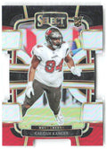 Calijah Kancey Select Black and Red Prizms Die Cuts 93 2023 Tampa Bay Buccaneers