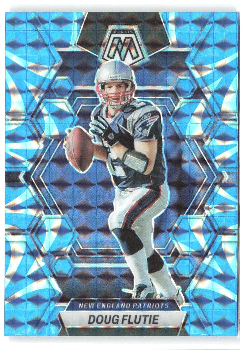 Doug Flutie Panini Mosaic - Reactive Blue Mosaic 165 2023 New England Patriots