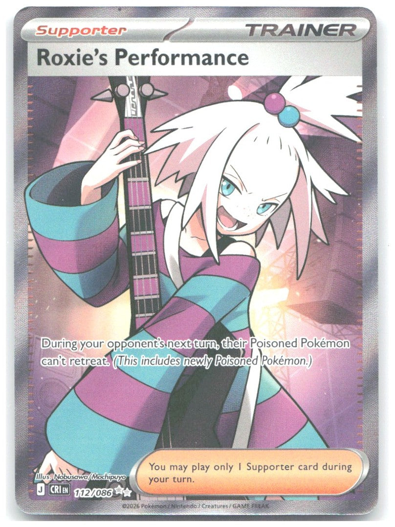 Roxie's Performance Ultra Rare ME04 Chaos Rising 112/086 NM Nobusawa/Mochipuyo