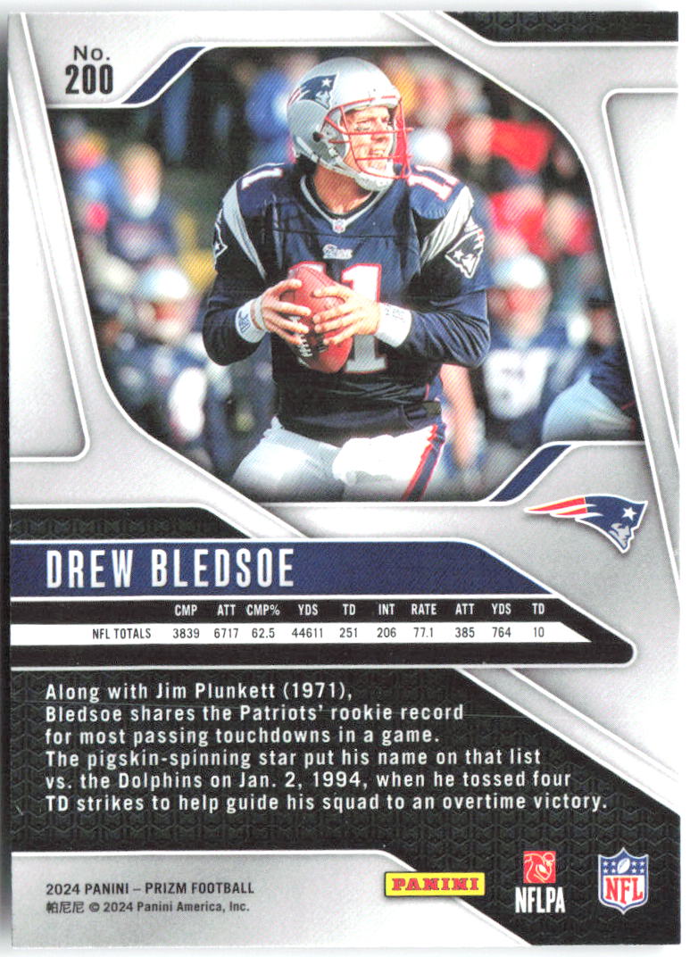 Drew Bledsoe Panini Prizm 200 2024 New England Patriots
