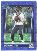 Davis Mills Donruss Optic - Blue Scope 222 2021 Houston Texans