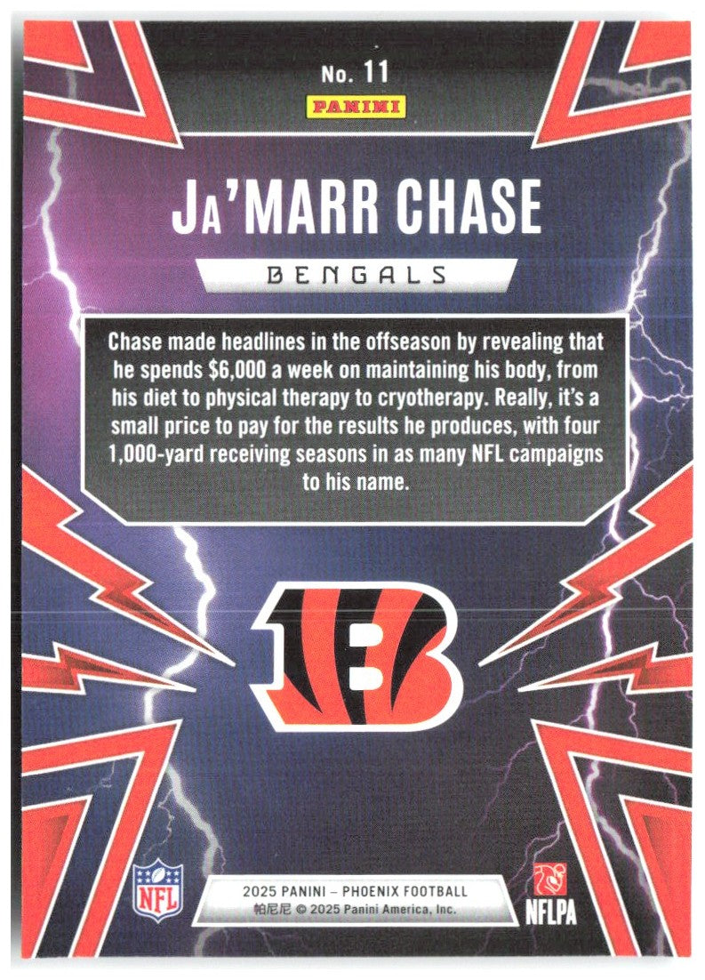 Ja'Marr Chase Panini Phoenix - Thunderbirds 11 2025 Cincinnati Bengals