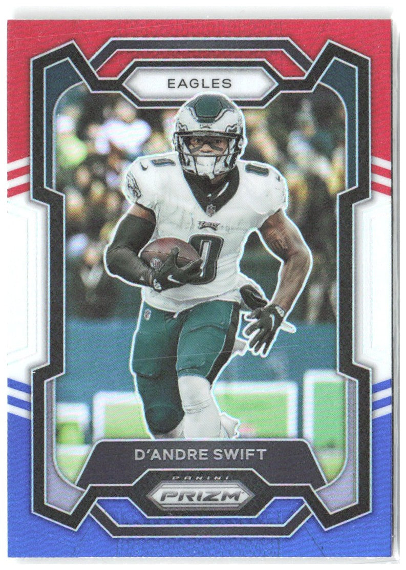 D'Andre Swift Panini Prizm - Red White and Blue 237 2023 Philadelphia Eagles