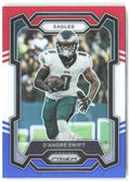 D'Andre Swift Panini Prizm - Red White and Blue 237 2023 Philadelphia Eagles