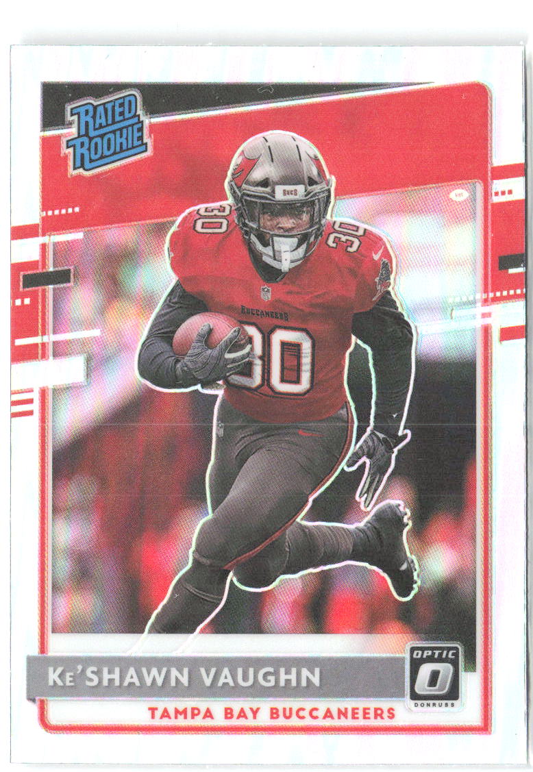 Ke'Shawn Vaughn Donruss Optic - Holo 186 2020 Tampa Bay Buccaneers