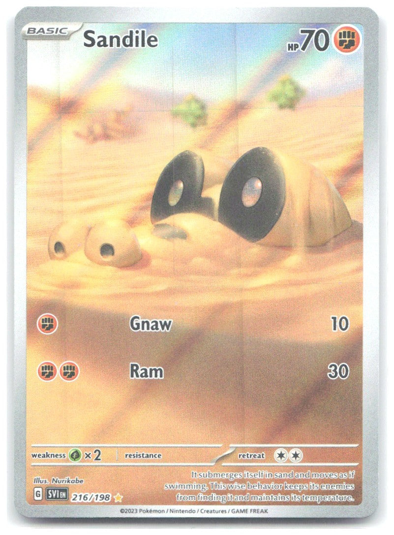 Sandile Illustration Rare SV01 Scarlet & Violet Base Set 216/198 NM Nurikabe