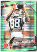 Harold Fannin Jr. Panini Prizm - Neon Green Pulsar 399 2025 Cleveland Browns