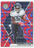 Darrynton Evans Panini Mosaic - Prizm Reactive Blue 233 2020 Tennessee Titans