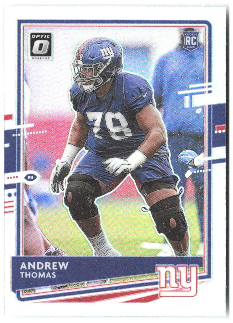 Andrew Thomas Donruss Optic - Holo 103 2020 New York Giants