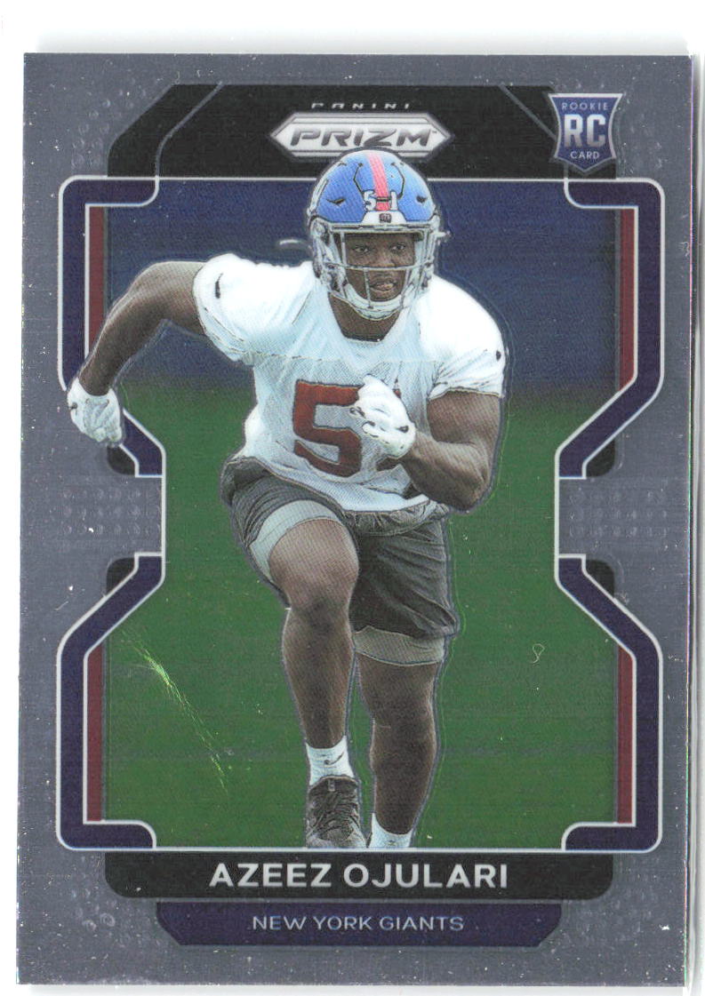 Azeez Ojulari Panini Prizm 386 2021 New York Giants RC