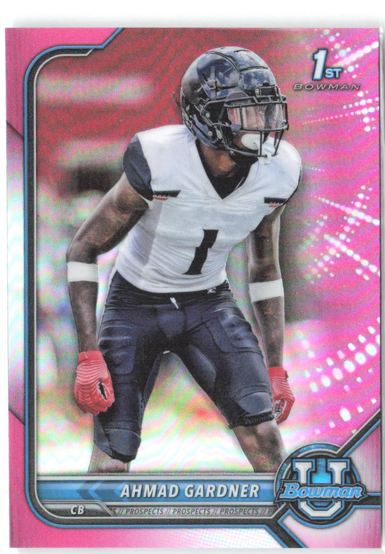 Ahmad Gardner Bowman University - Chrome Pink Refractors 38 2021-22 Bearcats