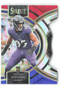 Tavius Robinson Select - Red and Blue Prizms Die Cuts 114 2023 Baltimore Ravens