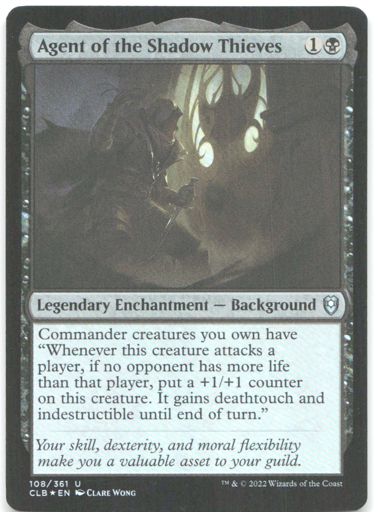 Agent of the Shadow Thieves Foil U Commander Battle for Baldur's Gate 108 NM