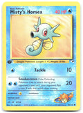 Misty's Horsea 1st Edition Common Gym Heroes 086/132 NM Ken Sugimori
