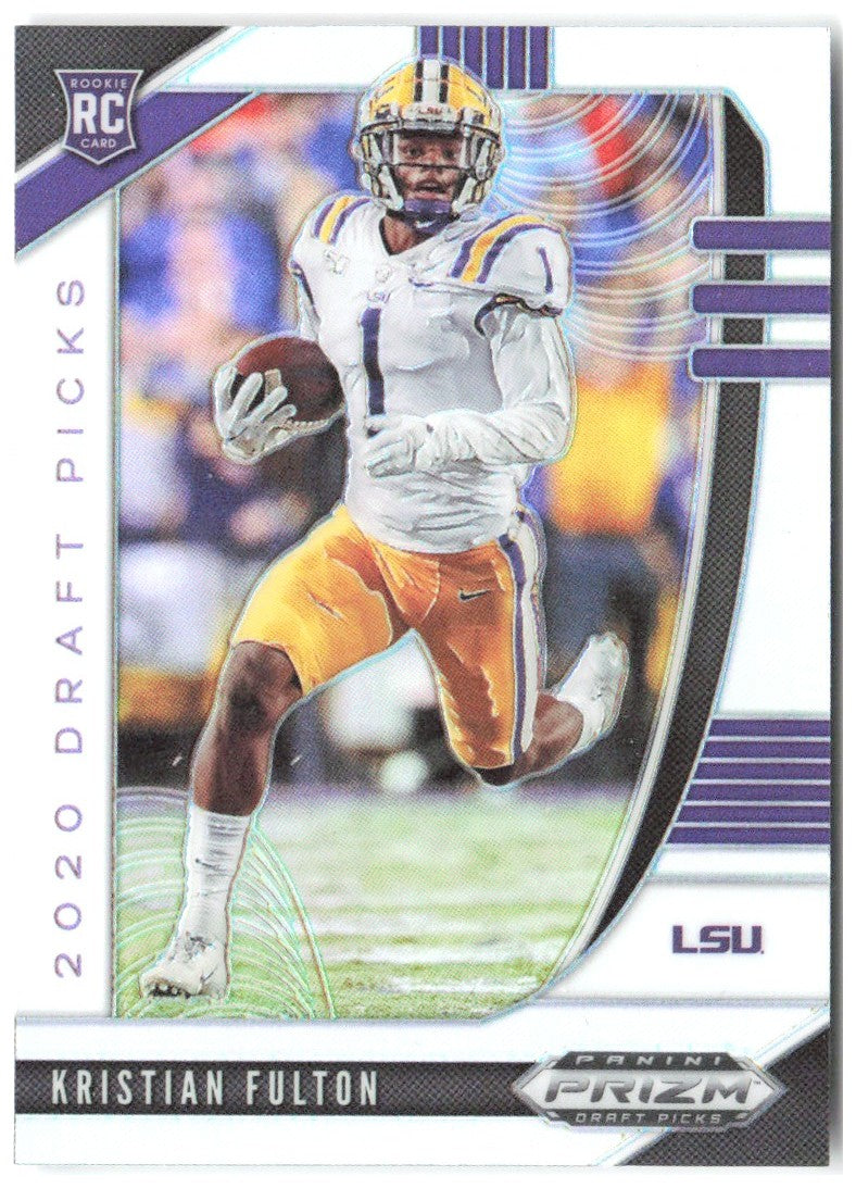 Kristian Fulton Panini Prizm Draft Picks - Prizms Silver 158 2020 LSU Tigers
