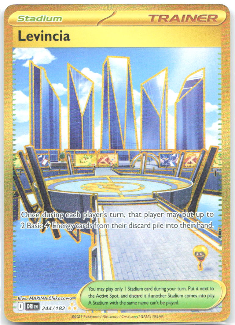 Levincia Holo Hyper Rare SV10: Destined Rivals 244/182 NM MARINA Chikazawa