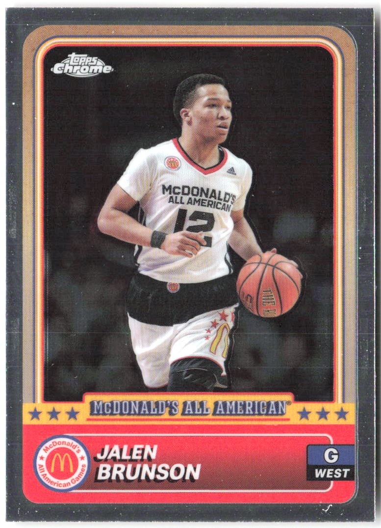 Jalen Brunson Topps Chrome McDonald's All-American 99 2024