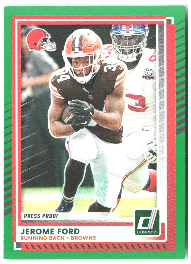 Jerome Ford Donruss - Press Proofs Green 84 2025 Cleveland Browns