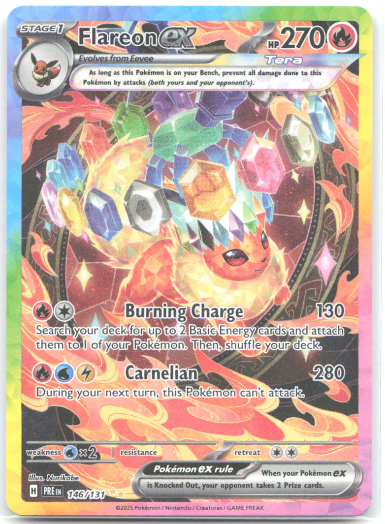 Flareon ex Special Illustration Rare SV Prismatic Evolutions 146/131 NM Nurikobe