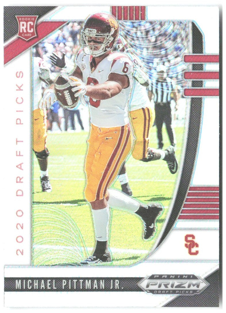 Michael Pittman Jr. Panini Prizm Draft Picks Prizms Silver 145 2020 USC Trojans
