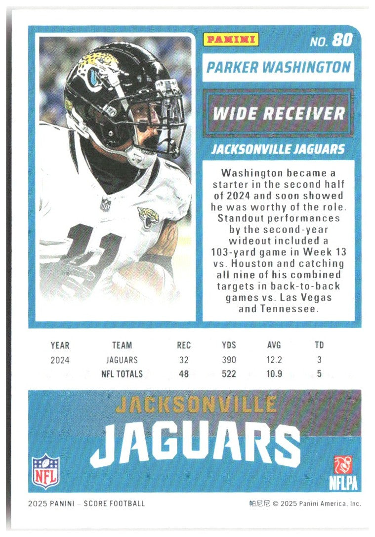 Parker Washington Score-A-Treat 80 2025 Jacksonville Jaguars