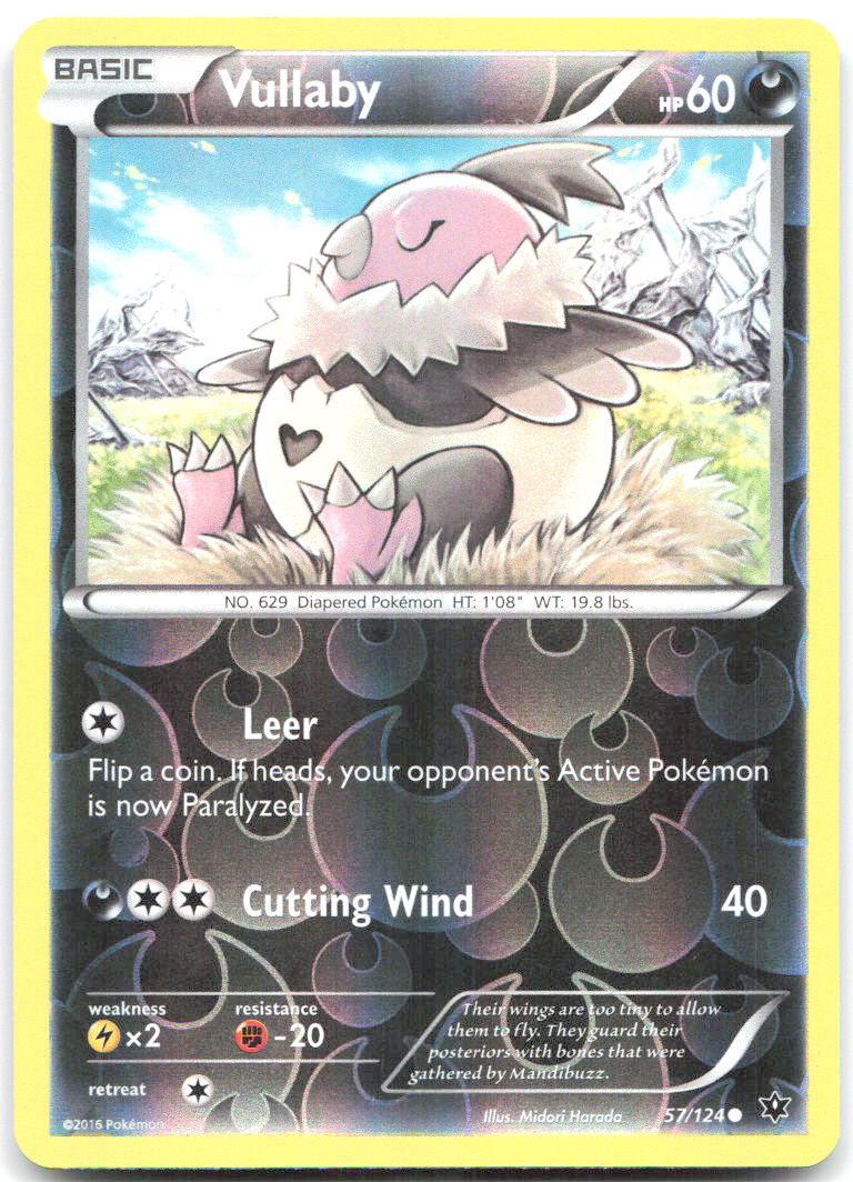 Vullaby Reverse Holo Common XY Fates Collide 57/124 NM Midori Harada
