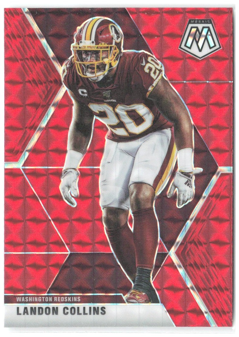 Landon Collins Panini Mosaic - Prizm Red 199 2020 Washington Redskins