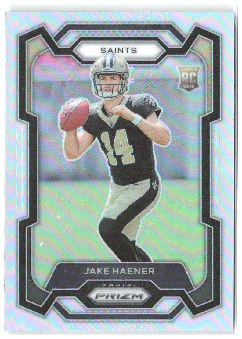 Jake Haener Panini Prizm - Silver 374 2023 New Orleans Saints