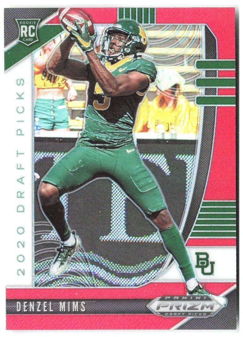 Denzel Mims Panini Prizm Draft Picks - Prizms Red 147 2020 Baylor Bears