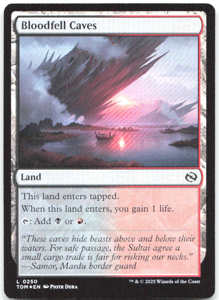 Bloodfell Caves Foil L Tarkir: Dragonstorm 250 NM Piotr Dura
