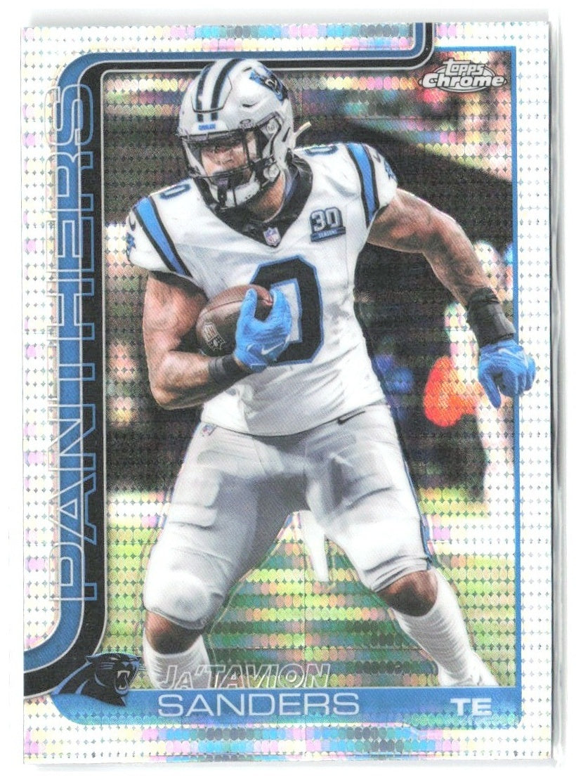 Ja'Tavion Sanders Topps Chrome - Pulsar Refractor 45 2025 Carolina Panthers