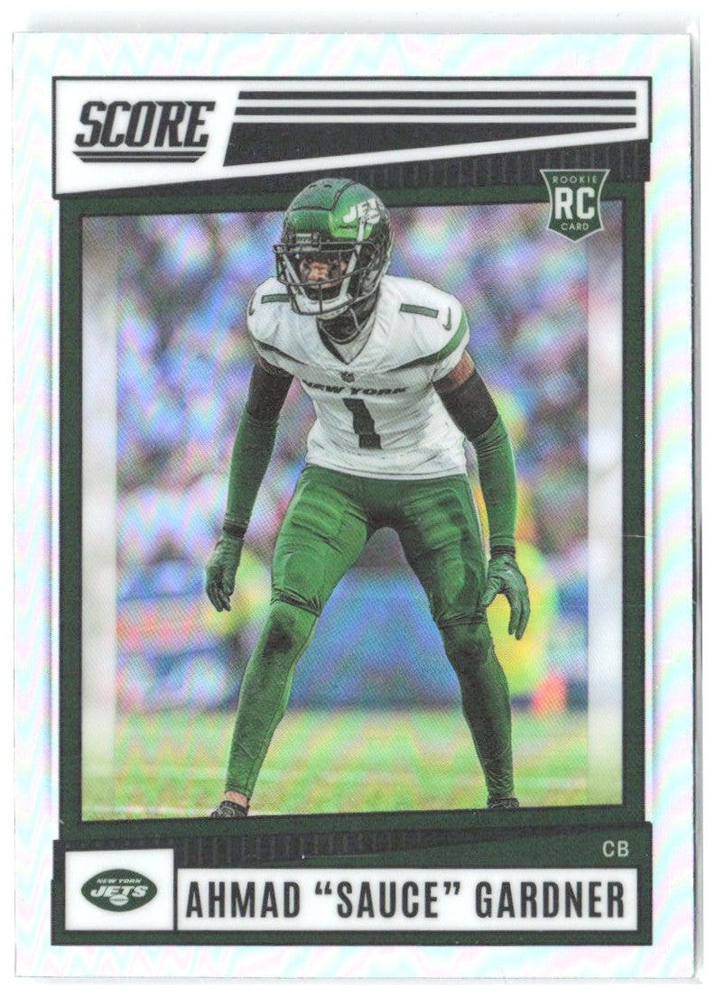 Ahmad "Sauce" Gardner Chronicles - Score Premium Rookies Silver SP-325 2022 Jets