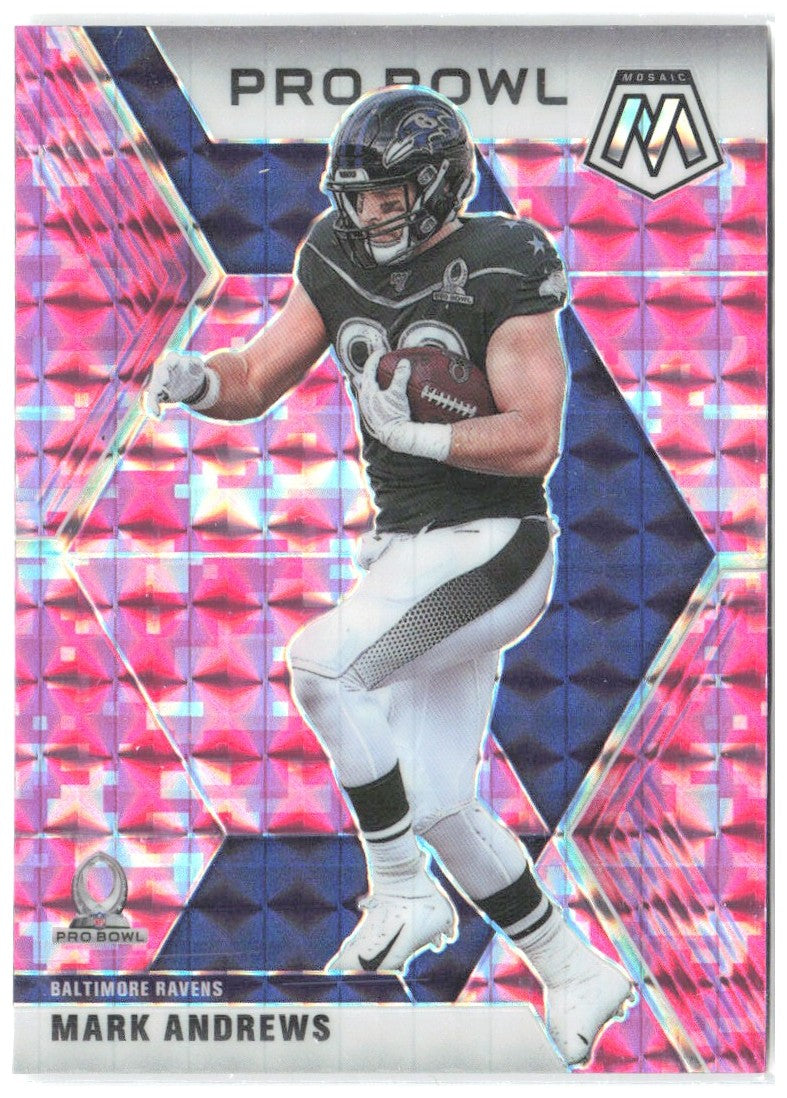 Mark Andrews Panini Mosaic - Prizm Camo Pink 256 2020 Baltimore Ravens