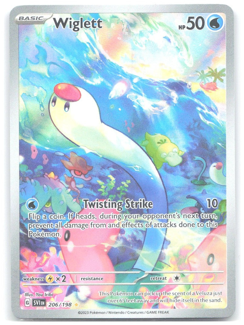 Wiglett Illustration Rare SV01 Scarlet & Violet Base Set 206/198 NM You Iribi