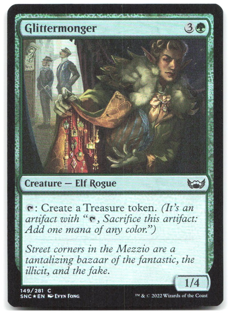 Glittermonger Foil C Streets of New Capenna 149 NM Evyn Fong