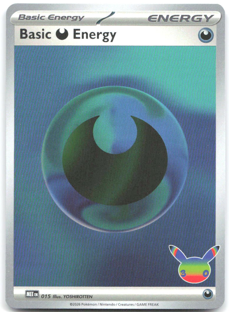 Basic Darkness Energy 30th Celebration Holo Futuristic Rare 015 NM YOSHIROTTEN