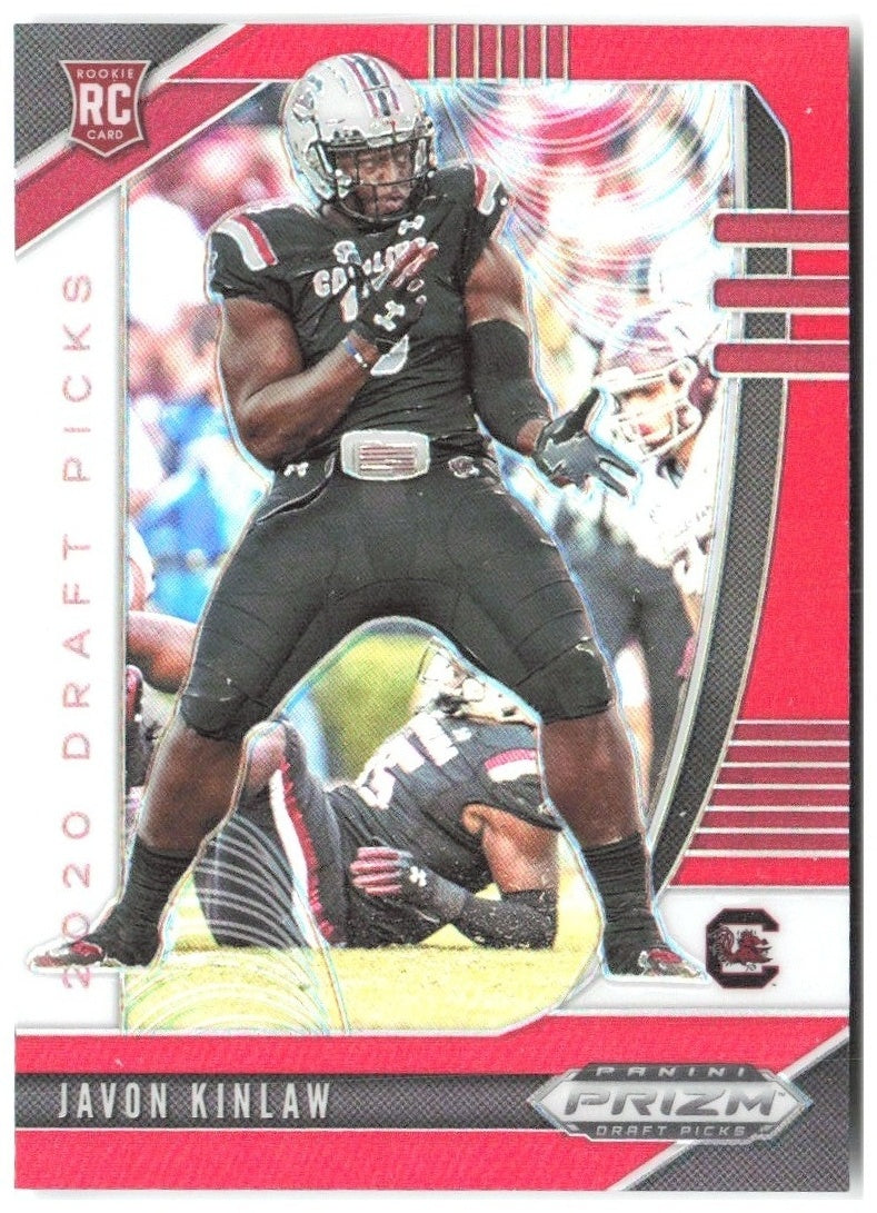 Javon Kinlaw Prizm Draft Picks - Prizms Red 161 2020 South Carolina Gamecocks