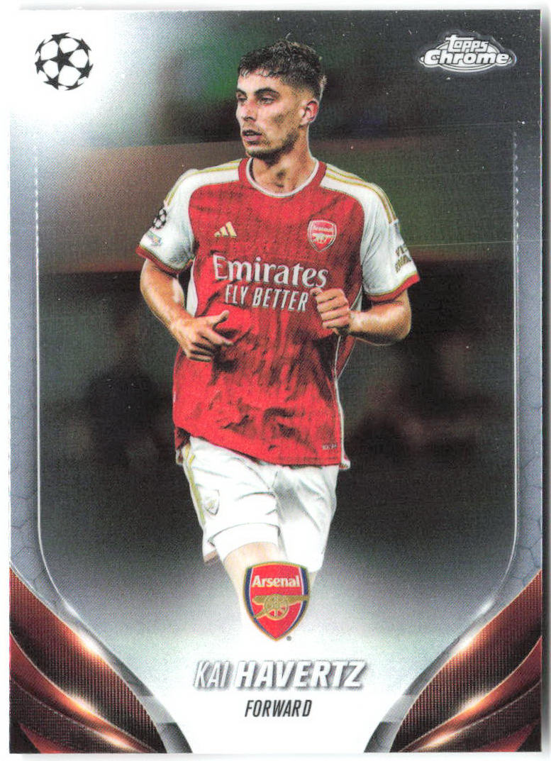 Kai Havertz Topps Chrome UEFA Club Competitions Refractor 20 2023-24 Arsenal FC