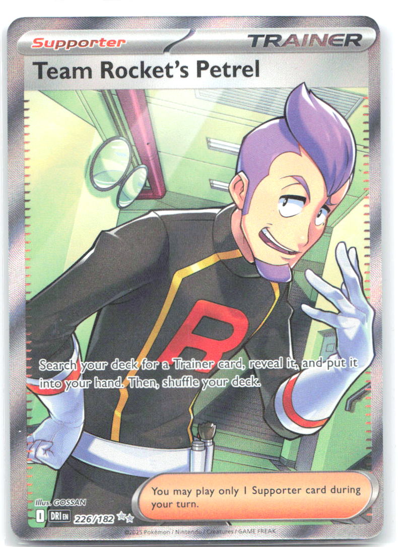 Team Rocket's Petrel Holo Ultra Rare SV10: Destined Rivals 226/182 NM GOSSAN