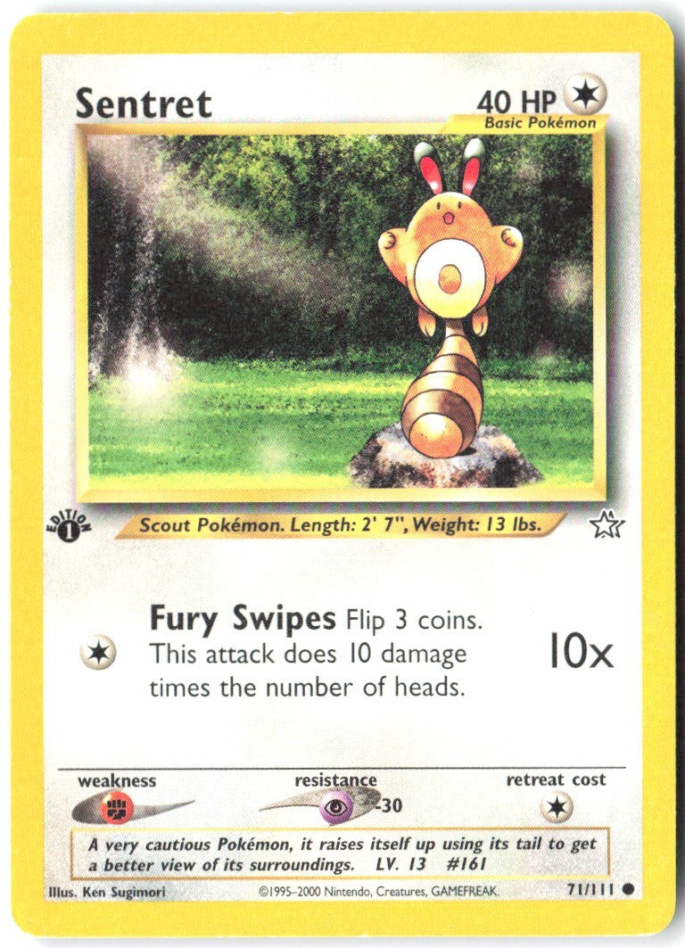 Sentret 1st Edition Common Neo Genesis 071/111 NM Ken Sugimori