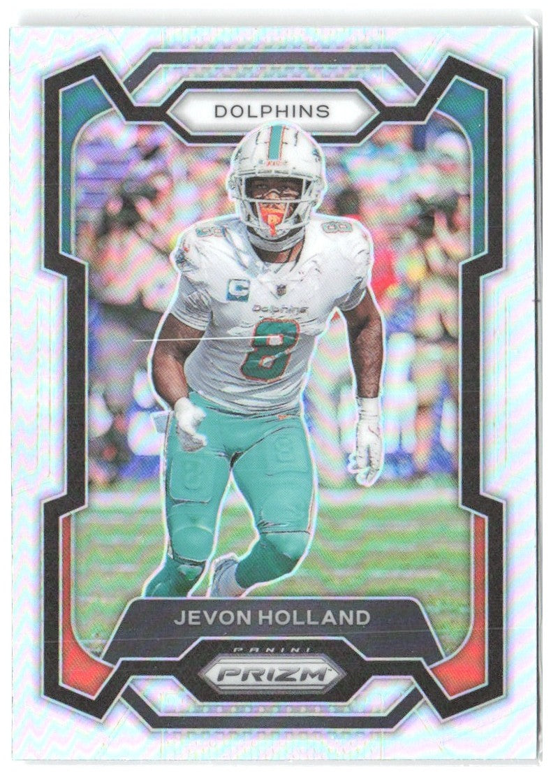 Jevon Holland Panini Prizm - Silver 188 2023 Miami Dolphins