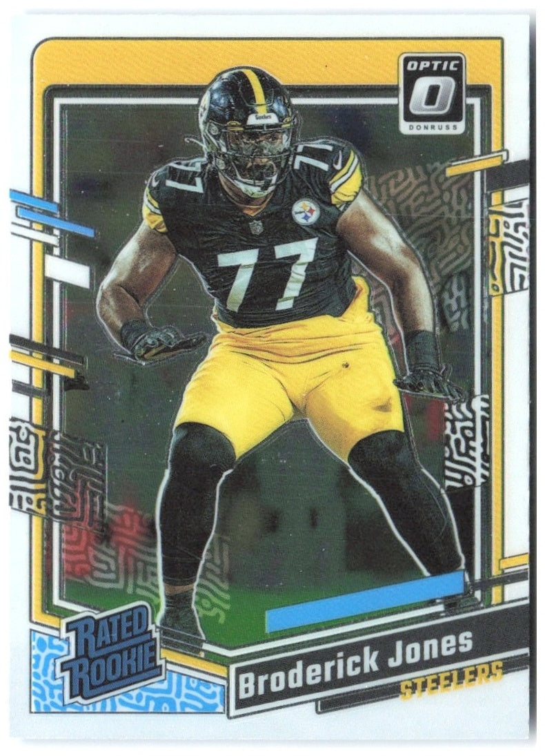Broderick Jones Donruss Optic 285 2023 Pittsburgh Steelers RC