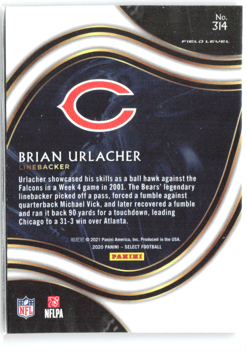 Brian Urlacher Panini Select 314 2020 Chicago Bears