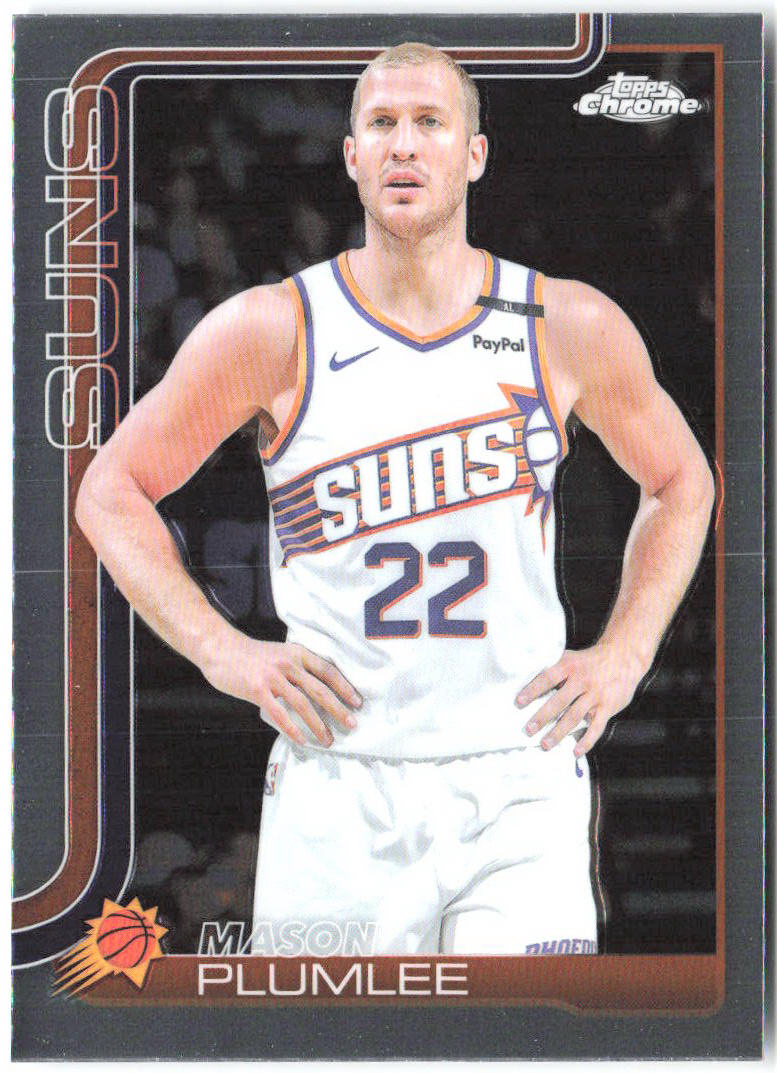 Mason Plumlee Topps Chrome 106 2025-26 Phoenix Suns