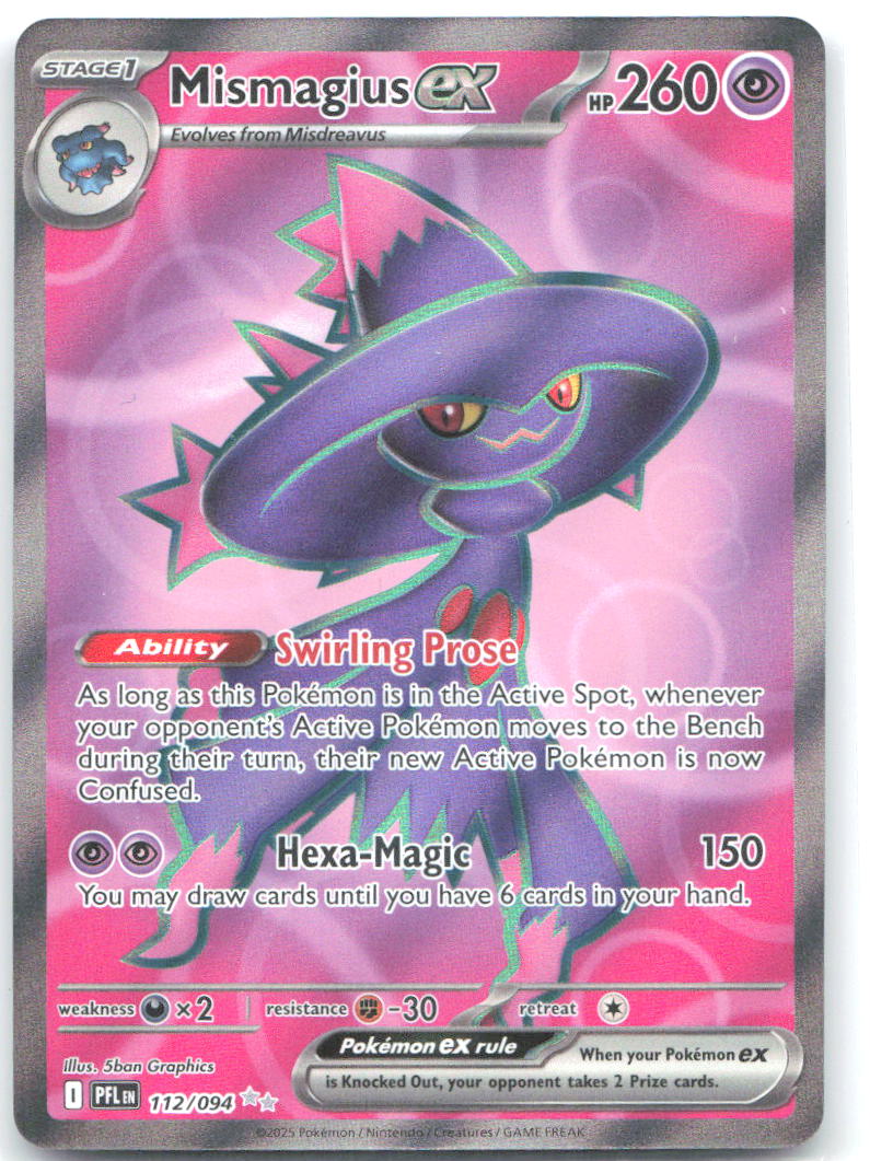 Mismagius ex Holo Ultra Rare ME02: Phantasmal Flames 112/094 NM 5ban Graphics