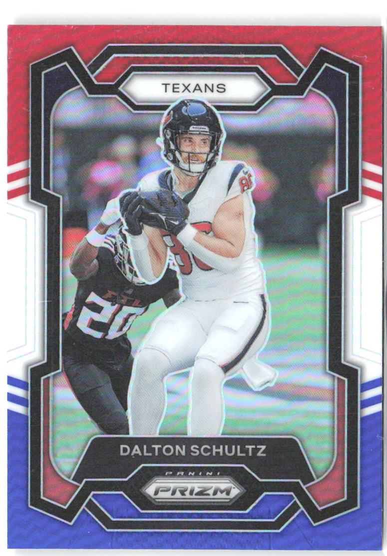 Dalton Schultz Panini Prizm - Red White and Blue 115 2023 Houston Texans